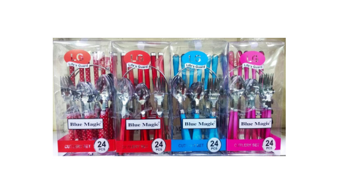 এলজি লাইফ গার্ড ব্লু ম্যাজিক  কাটলারি সেট ২৪পিস